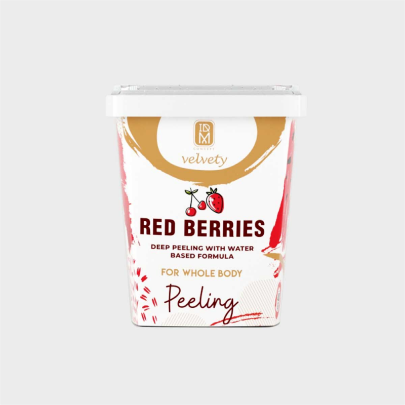 Idm Velvety Kırmızı Meyveler ve Yağ Bazlı Vücut Peelingi 400ML RED BERRIES